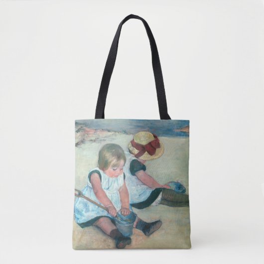 Mary Cassatt - Kinderen die op het strand spelen Tote Bag (Voorkant)