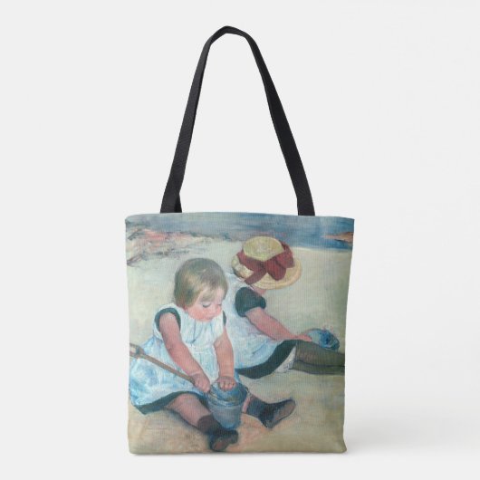 Mary Cassatt - Kinderen die op het strand spelen Tote Bag (Achterkant)