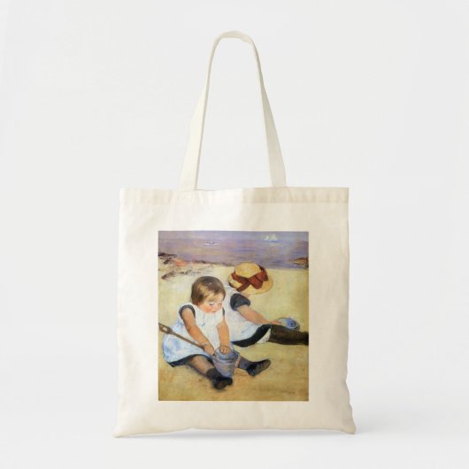 Mary Cassatt Kinderen die op het strand spelen Tote Bag (Voorkant)
