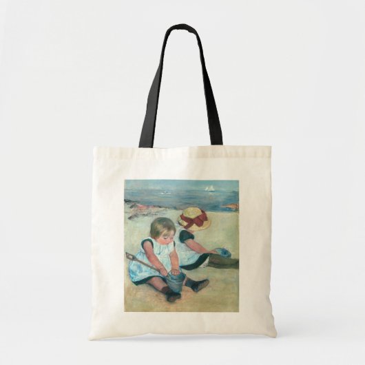 Mary Cassatt - Kinderen die op het strand spelen Tote Bag (Voorkant)