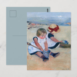 Mary Cassatt Kinderen spelen op het strand 1884  Briefkaart