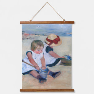 Mary Cassatt Kinderen spelen op het strand 1884  Hangend Wandkleed