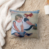 Mary Cassatt Kinderen spelen op het strand 1884 Kussen (Deken)