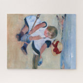 Mary Cassatt Kinderen spelen op het strand 1884 Legpuzzel (Horizontaal)