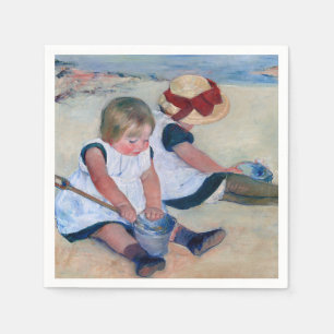 Mary Cassatt Kinderen spelen op het strand 1884  Servet