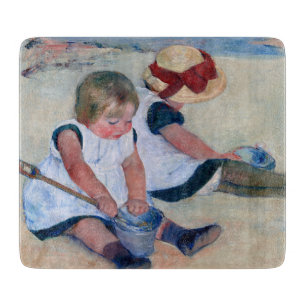 Mary Cassatt Kinderen spelen op het strand 1884 Snijplank