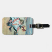 Mary Cassatt - Kinderen spelen op het strand Bagagelabel (Voorkant horizontaal)