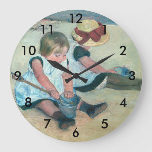 Mary Cassatt - Kinderen spelen op het strand Grote Klok