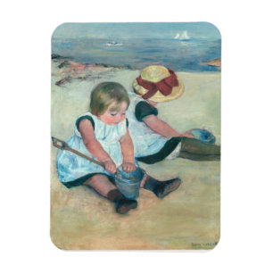 Mary Cassatt “Kinderen spelen op het strand” Magneet
