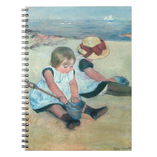 Mary Cassatt - Kinderen spelen op het strand Notitieboek (Voorkant)