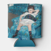 Mary Cassatt - klein meisje in een blauwe stoel Blikjeskoeler (Voorkant)