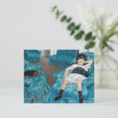 Mary Cassatt - klein meisje in een blauwe stoel Briefkaart (Staand voorkant)