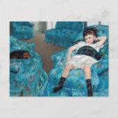 Mary Cassatt - klein meisje in een blauwe stoel Briefkaart (Voorkant)