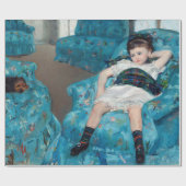 Mary Cassatt - klein meisje in een blauwe stoel Cadeaupapier (Vlak)