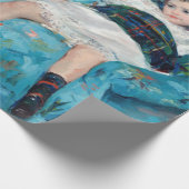 Mary Cassatt - klein meisje in een blauwe stoel Cadeaupapier (Hoek)