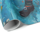 Mary Cassatt - klein meisje in een blauwe stoel Cadeaupapier (Rol Hoek)