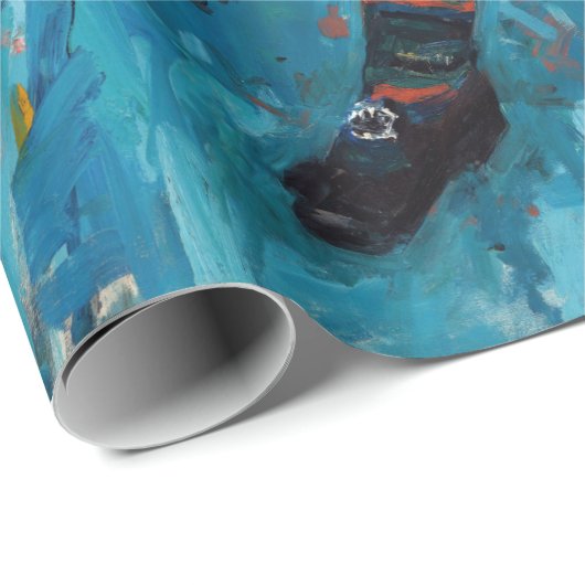 Mary Cassatt - klein meisje in een blauwe stoel Cadeaupapier (Rol Hoek)