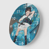 Mary Cassatt - klein meisje in een blauwe stoel Grote Klok (Hoek)