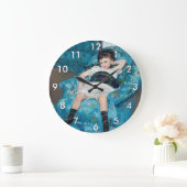 Mary Cassatt - klein meisje in een blauwe stoel Grote Klok (Huis)