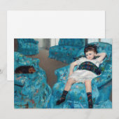 Mary Cassatt - klein meisje in een blauwe stoel Kaart (Voorkant / Achterkant)