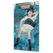 Mary Cassatt - klein meisje in een blauwe stoel Klembord (Links)