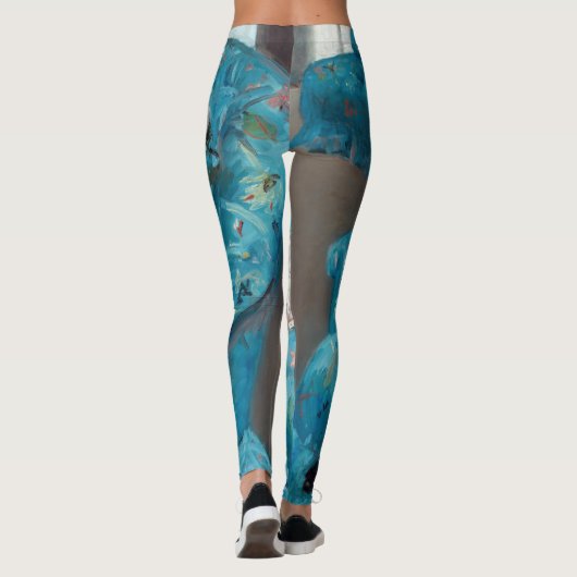 Mary Cassatt - klein meisje in een blauwe stoel Leggings (Achterkant)