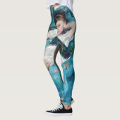 Mary Cassatt - klein meisje in een blauwe stoel Leggings (Links)