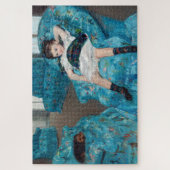 Mary Cassatt - klein meisje in een blauwe stoel Legpuzzel (Verticaal)