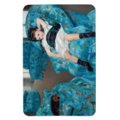 Mary Cassatt - klein meisje in een blauwe stoel Magneet (Verticaal)