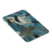 Mary Cassatt - klein meisje in een blauwe stoel Magneet (Rechterzijde)