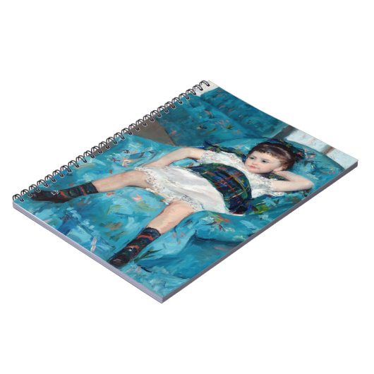 Mary Cassatt - klein meisje in een blauwe stoel Notitieboek (Linkerzijde)