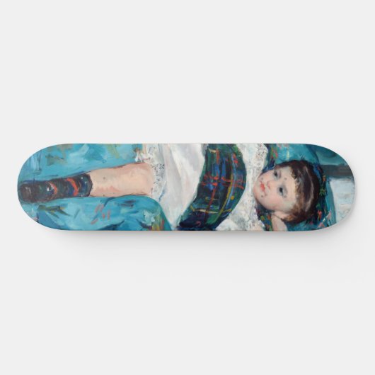 Mary Cassatt - klein meisje in een blauwe stoel Persoonlijk Skateboard (Horizontaal)