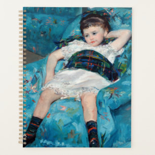 Mary Cassatt - klein meisje in een blauwe stoel Planner