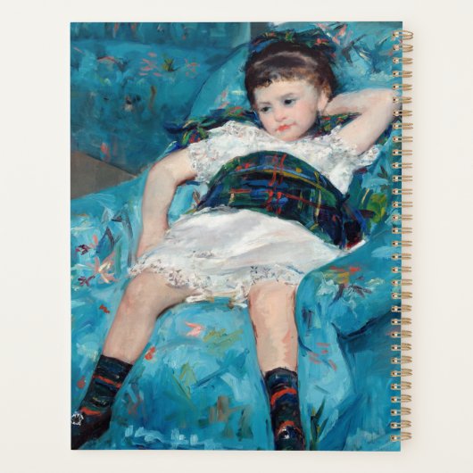 Mary Cassatt - klein meisje in een blauwe stoel Planner (Achterkant)