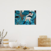 Mary Cassatt - klein meisje in een blauwe stoel Poster (Keuken)