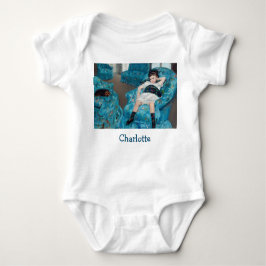 Mary Cassatt - klein meisje in een blauwe stoel Romper