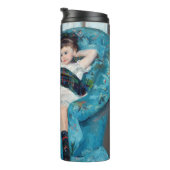 Mary Cassatt - klein meisje in een blauwe stoel Thermosbeker (Geroteerd rechts)