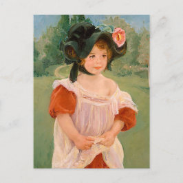 Mary Cassatt "Lente: Margot in een tuin" Briefkaart