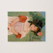 Mary Cassatt "Lente: Margot in een tuin" Legpuzzel (Horizontaal)