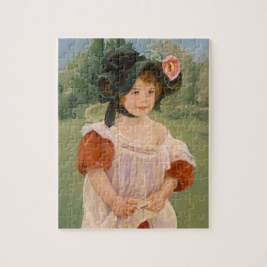 Mary Cassatt "Lente: Margot in een tuin" Legpuzzel (Verticaal)
