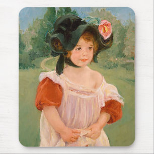 Mary Cassatt "Lente: Margot staat in een tuin" Muismat