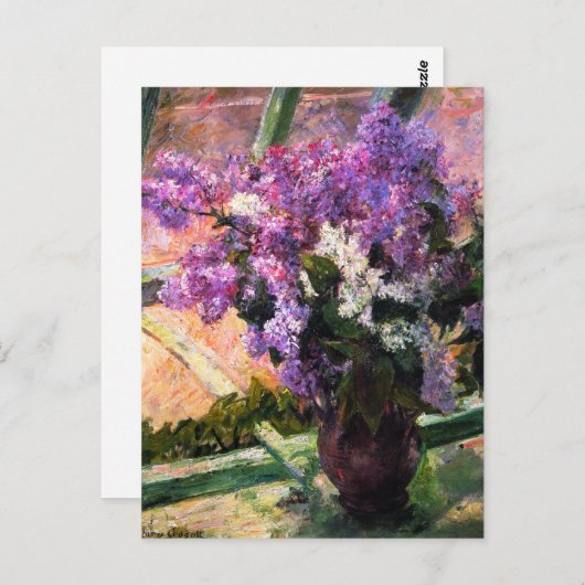 Mary Cassatt Lilacs Briefkaart (Voorkant / Achterkant)