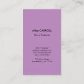 Mary Cassatt - Lilacs in a Window - QR Code Visitekaartje (Achterkant)