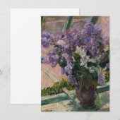 Mary Cassatt - Lilacs in een raam Bedankkaart (Voorkant / Achterkant)