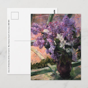 Mary Cassatt - Lilacs in een raam Briefkaart