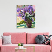 Mary Cassatt Lilacs in een raam Canvas Afdruk (Insitu (Woonkamer))