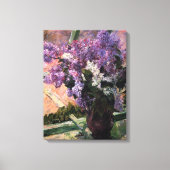 Mary Cassatt - Lilacs in een raam Canvas Afdruk (Voorkant)