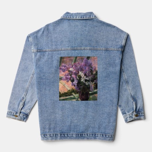Mary Cassatt - Lilacs in een raam Denim Jacket (Achterkant)