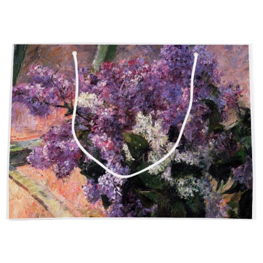 Mary Cassatt - Lilacs in een raam Groot Cadeauzakje (Voorkant)