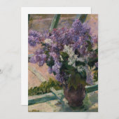 Mary Cassatt - Lilacs in een raam Kaart (Voorkant / Achterkant)